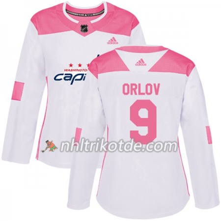 Washington Capitals Trikot Dmitry Orlov 9 Adidas 2017-2018 Weiß Pink Fashion Authentic - Dame